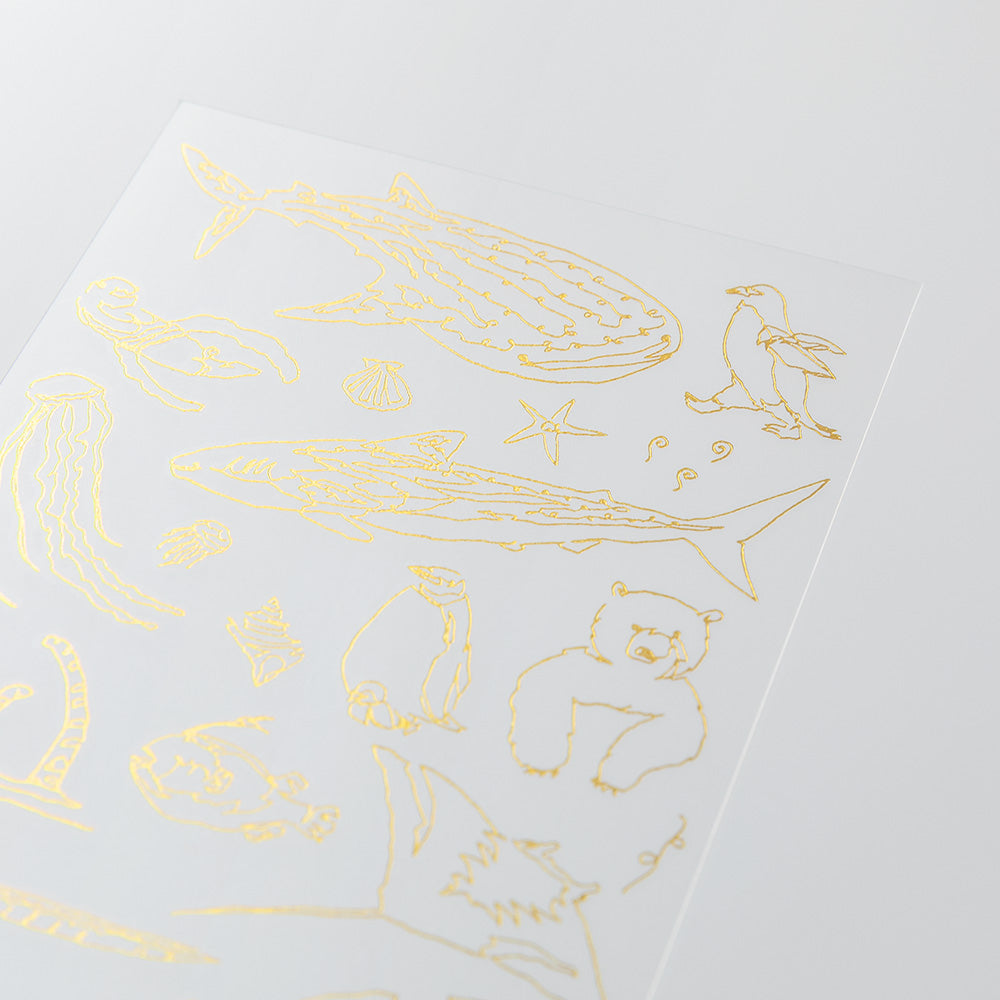 Midori - Foil Transfer Sticker - Sea Creatures-Sticker-DutchMills