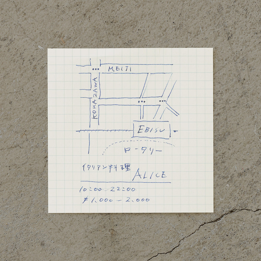 Midori - MD Block Memo Pad - Grid-Memoblok-DutchMills