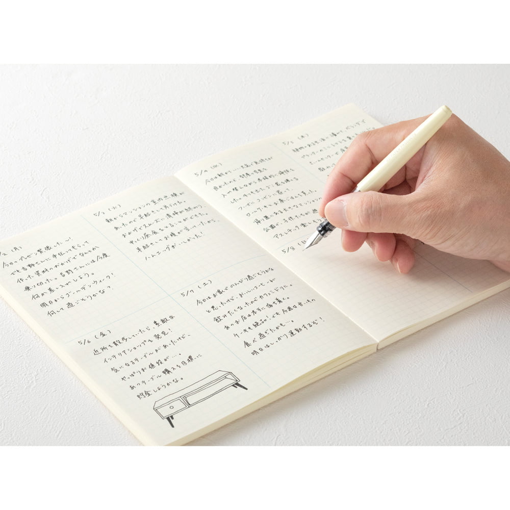 Midori - Notebook A5 Grid Block-Notitieboek-DutchMills
