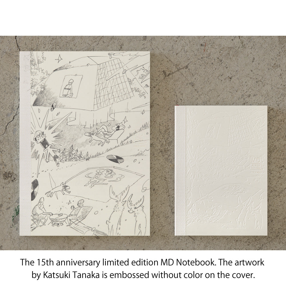 Midori - MD Notebook A6 Blank - Artist Collab Katsuki Tanaka-Notitieboek-DutchMills