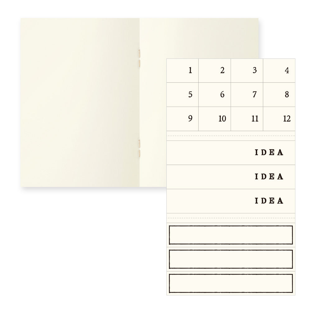 Midori - Notebook Light A7 - 3 pack - Blank-Notitieboek-DutchMills