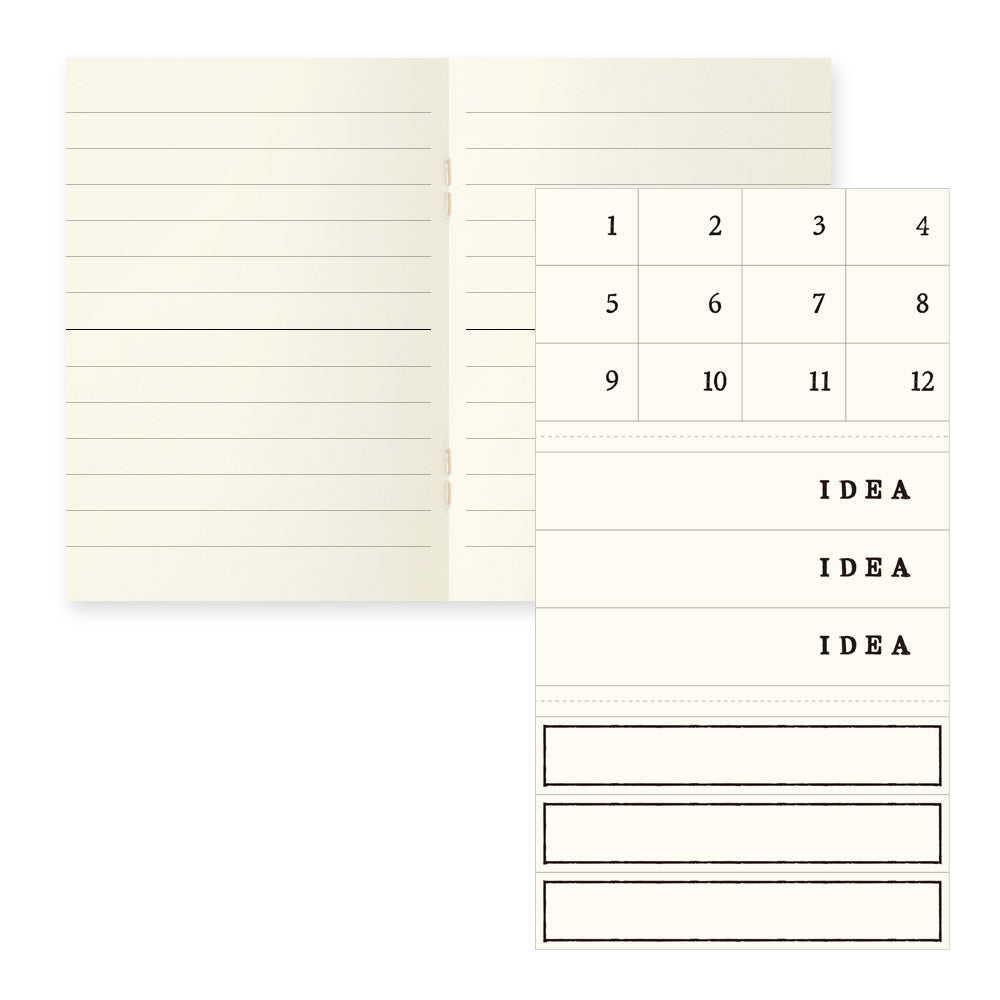 Midori - Notebook Light A7 - 3 pack - Lined-Notitieboek-DutchMills