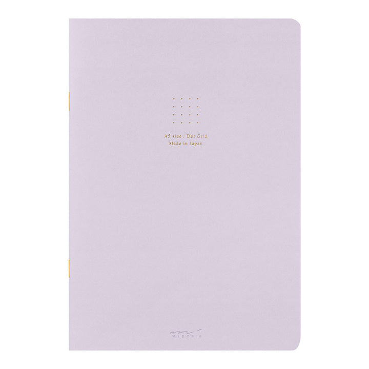Midori - Notebook Color Dot Grid - Purple-Notitieboek-DutchMills