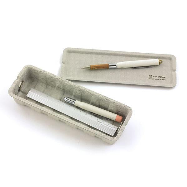 Midori - PS Pen Case Pulp - Gray-Pennenbakje-DutchMills