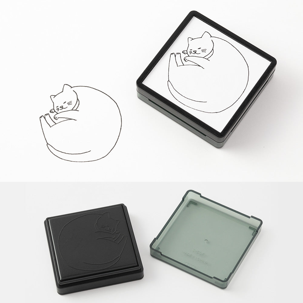Midori - Paintable Stamp - Cat-Stempel-DutchMills