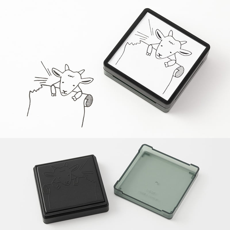 Midori - Paintable Stamp - Goat-Stempel-DutchMills