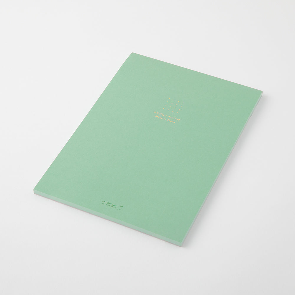 Midori - Paper Pad Color Dot Grid - Green-Notitieblok-DutchMills