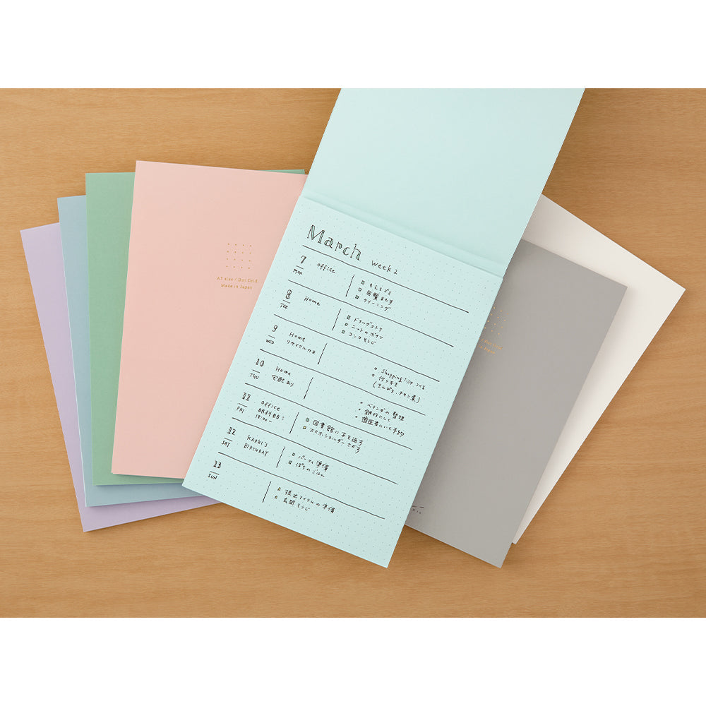 Midori - Paper Pad Color Dot Grid - Grey-Notitieblok-DutchMills