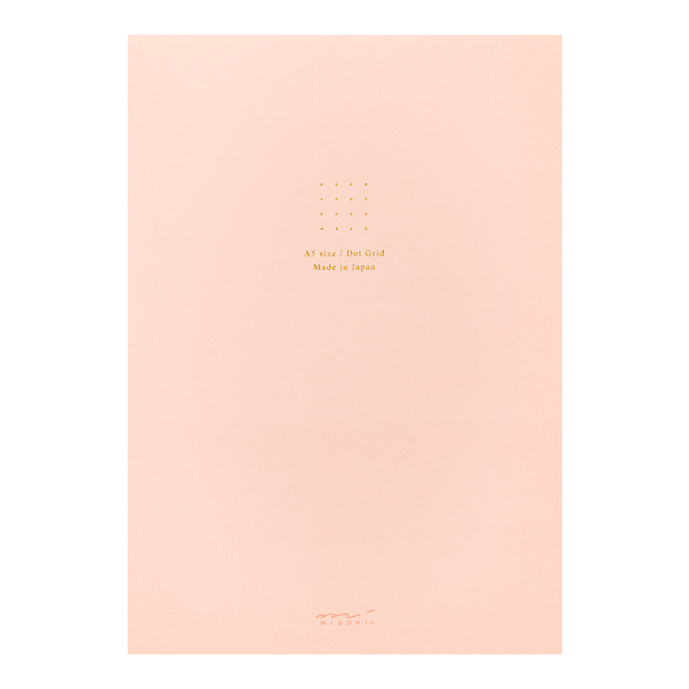 Midori - Paper Pad Color Dot Grid - Pink-Notitieblok-DutchMills