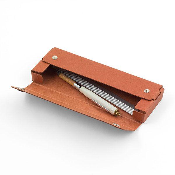 Midori - Pulp Storage Pasco Pen Case - Orange-Etui-DutchMills