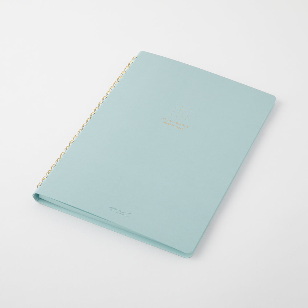 Midori - Ring Notebook Color Dot Grid - Blue-Spiraalboek-DutchMills