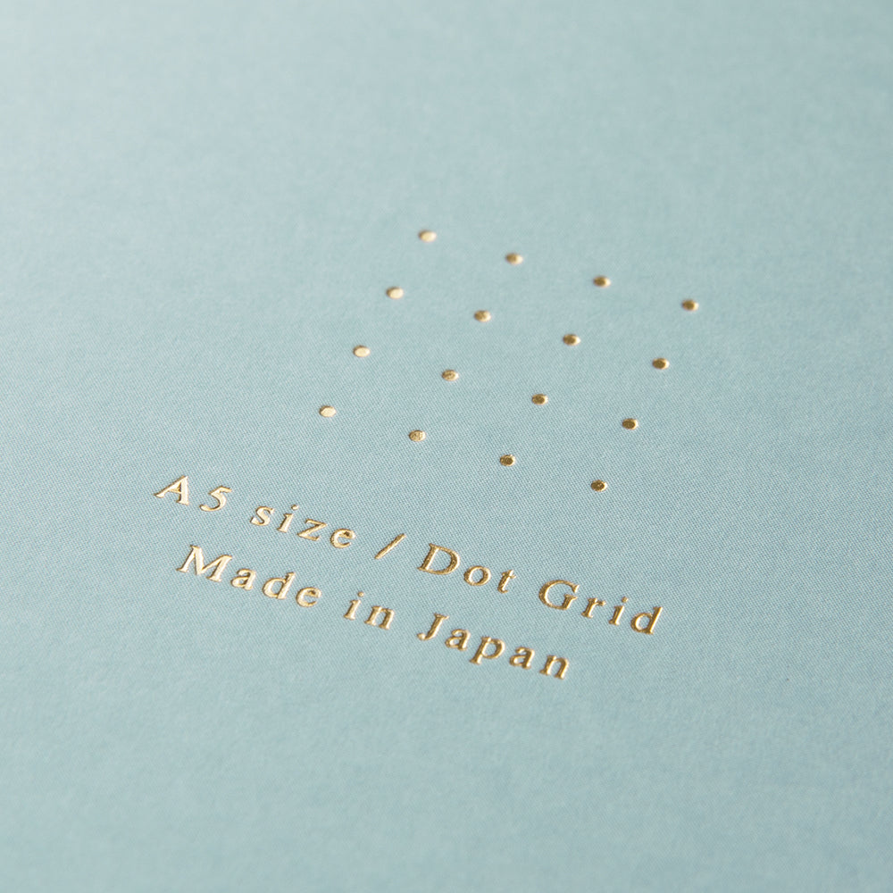 Midori - Ring Notebook Color Dot Grid - Blue-Spiraalboek-DutchMills