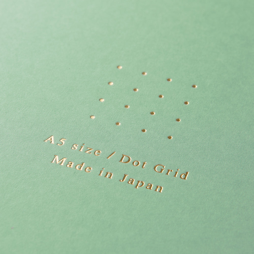 Midori - Ring Notebook Color Dot Grid - Green-Spiraalboek-DutchMills