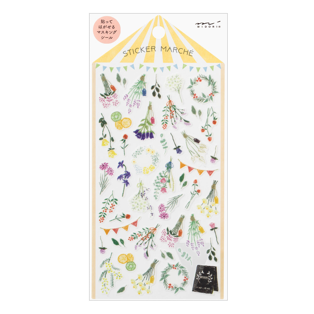 Midori - Sticker Marché Dried Flower-Sticker-DutchMills