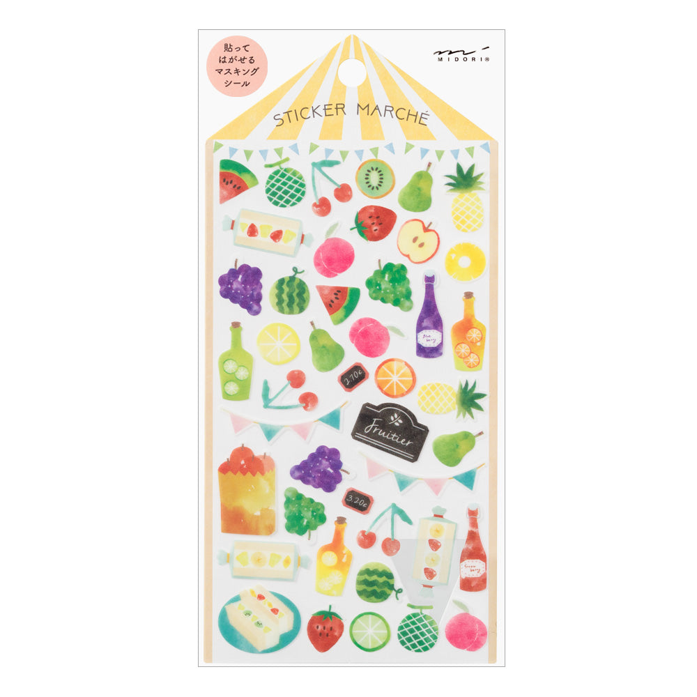 Midori - Sticker Marché Fruit-Sticker-DutchMills