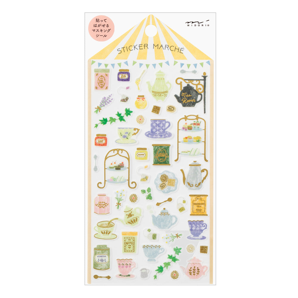 Midori - Sticker Marché Tea-Sticker-DutchMills