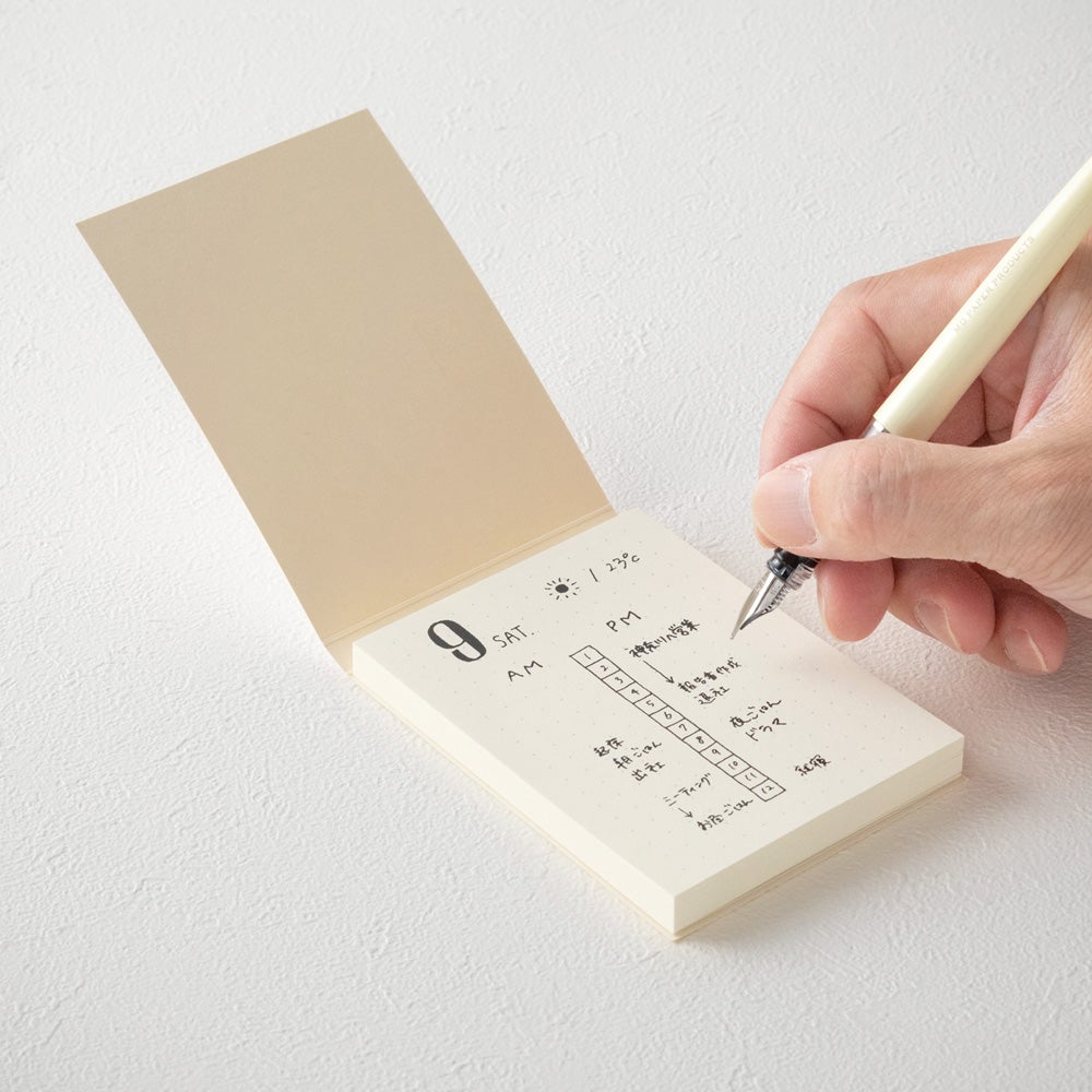Midori - Sticky Memo Pad (A7) - Dot Grid-Sticky Notes-DutchMills