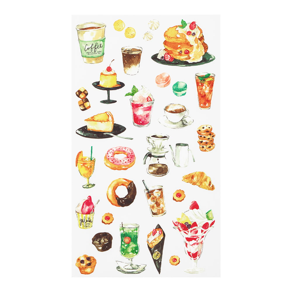 Midori - Transparant stickers - Snacks-Sticker-DutchMills