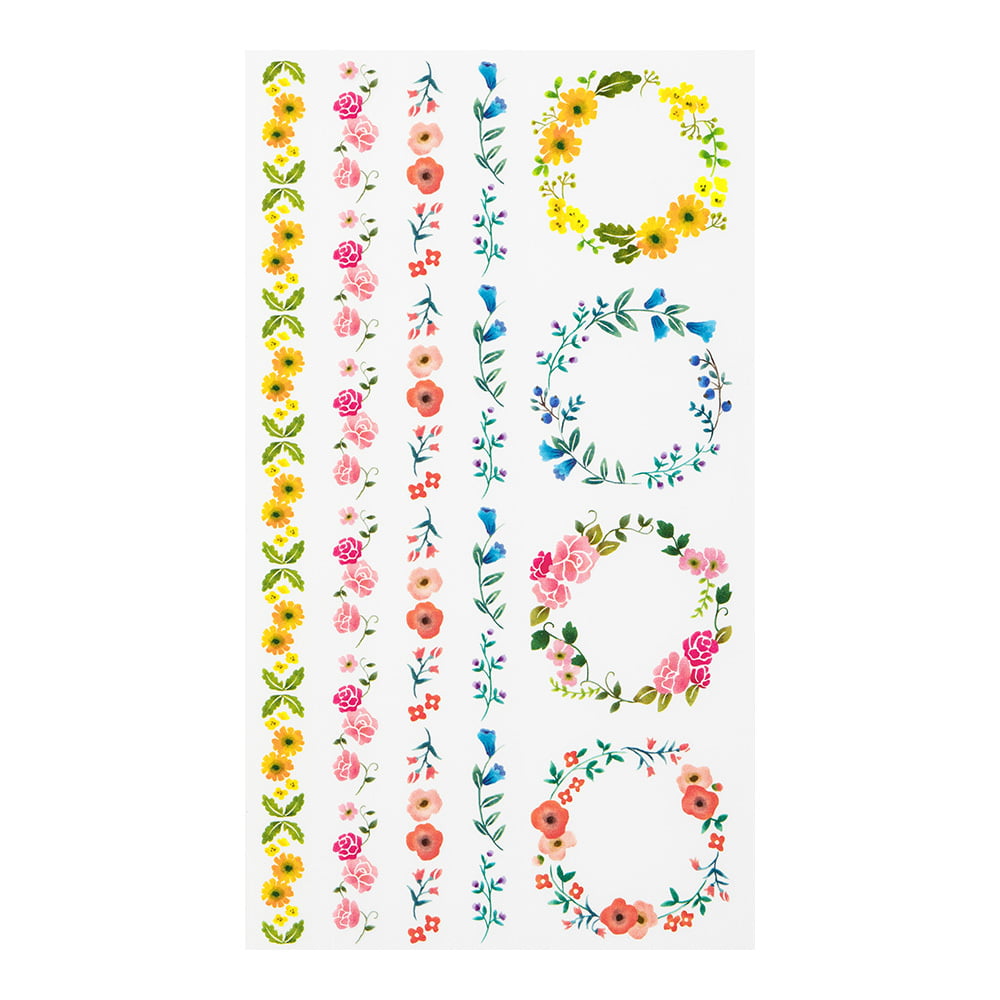 Midori - Transparant stickers - Wreaths-Sticker-DutchMills