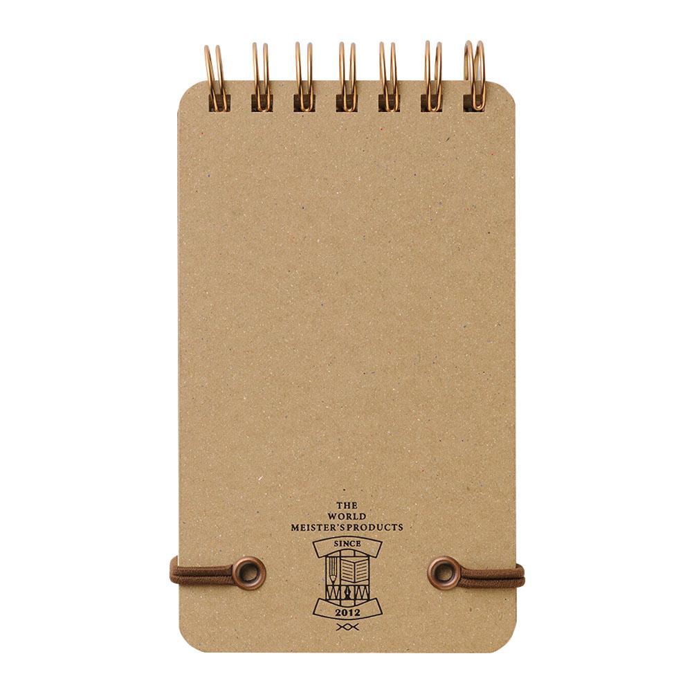 Midori - WM Grain Notepad Dark Brown-Notitieblok-DutchMills