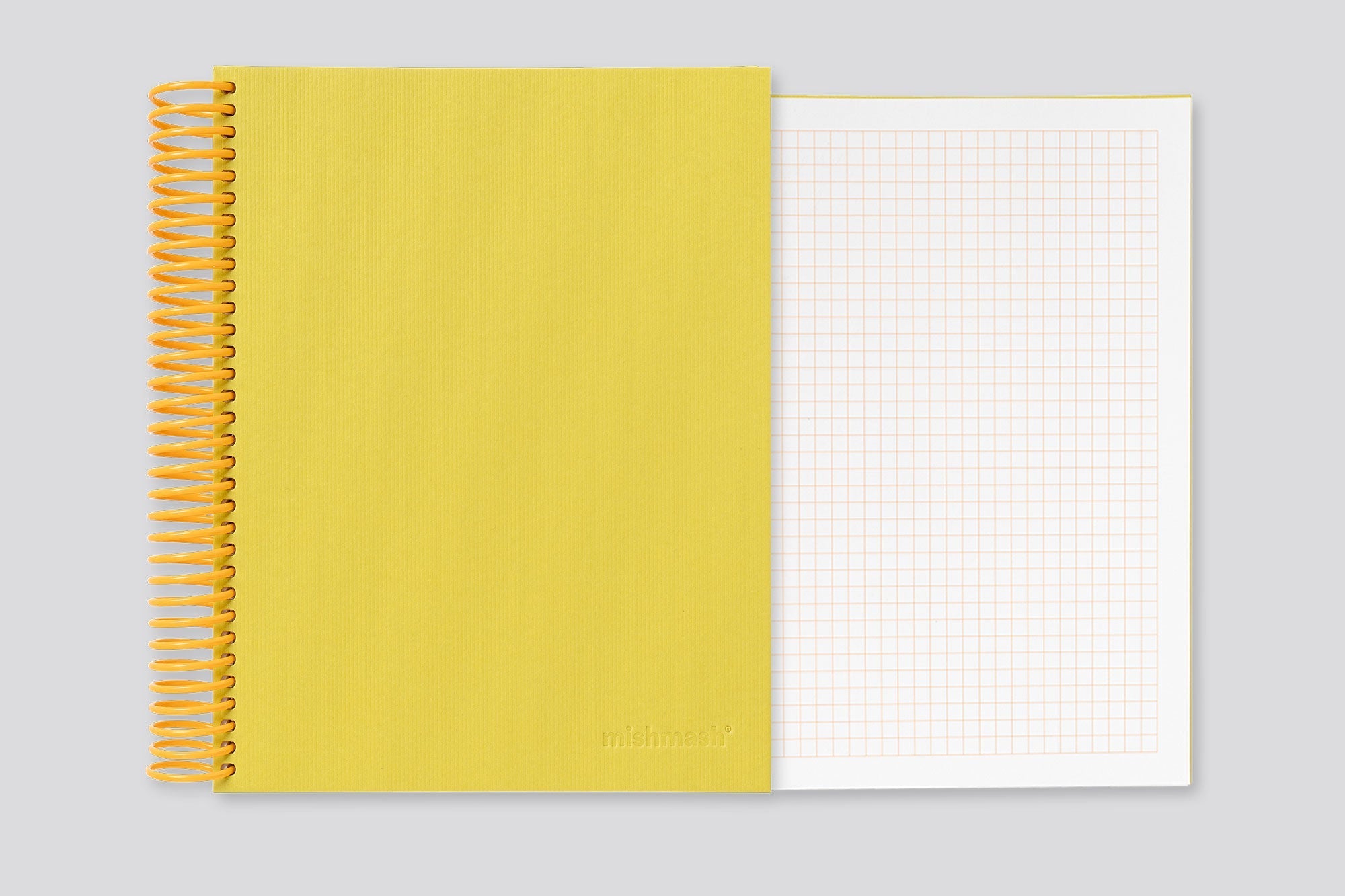 Mishmash - 	Easy Breezy Coil Notebook (Chartreuse) - Grid-Notebook-DutchMills