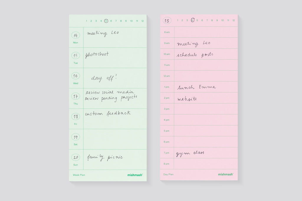Mishmash - Notepad Week Plan-Planner-DutchMills