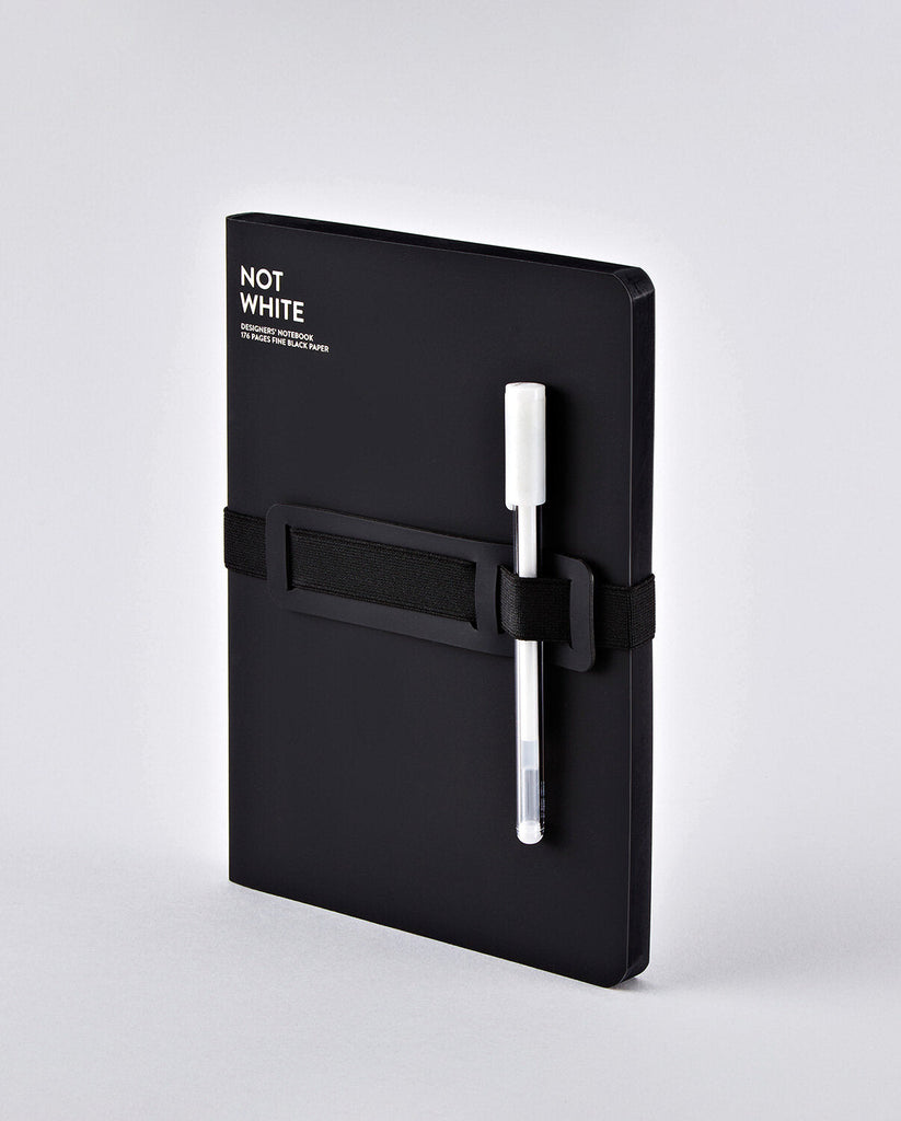 Nuuna notitieboek - Not White L Light - Black-Notitieboek-DutchMills