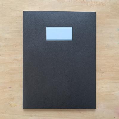 O-Check Design - Plain Notebook Large - Black-Notitieboek-DutchMills