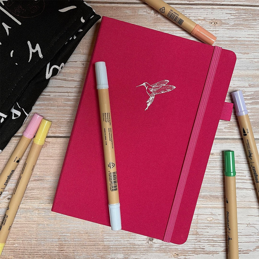 Paper24 - Bullet Journal Blossom Hummingbird A5 Dot Grid-Notitieboek-DutchMills