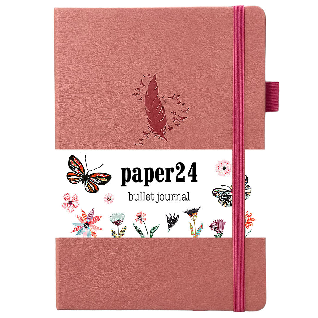 Paper24 - Bullet Journal Feather A5 Dot Grid-Notitieboek-DutchMills