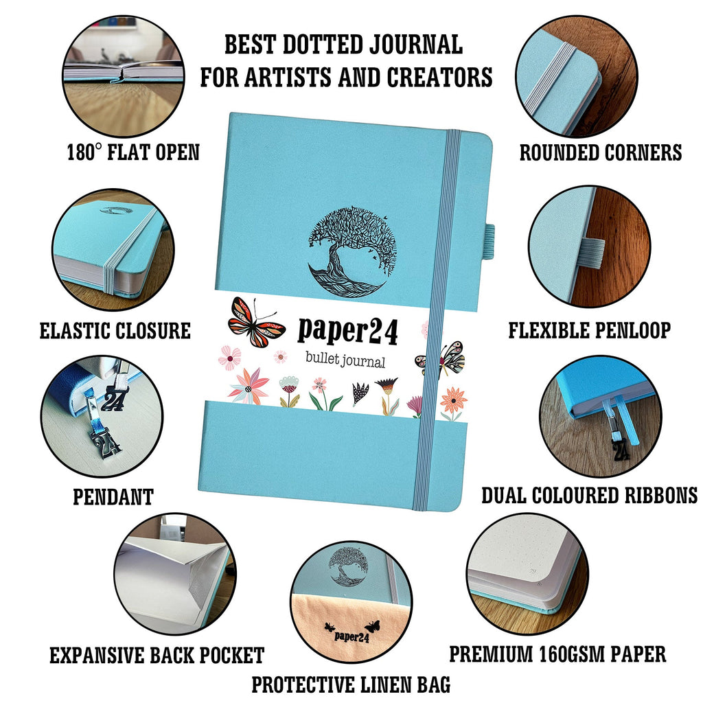 Paper24 - Bullet Journal Tree of Life A5 Dot Grid-Notitieboek-DutchMills