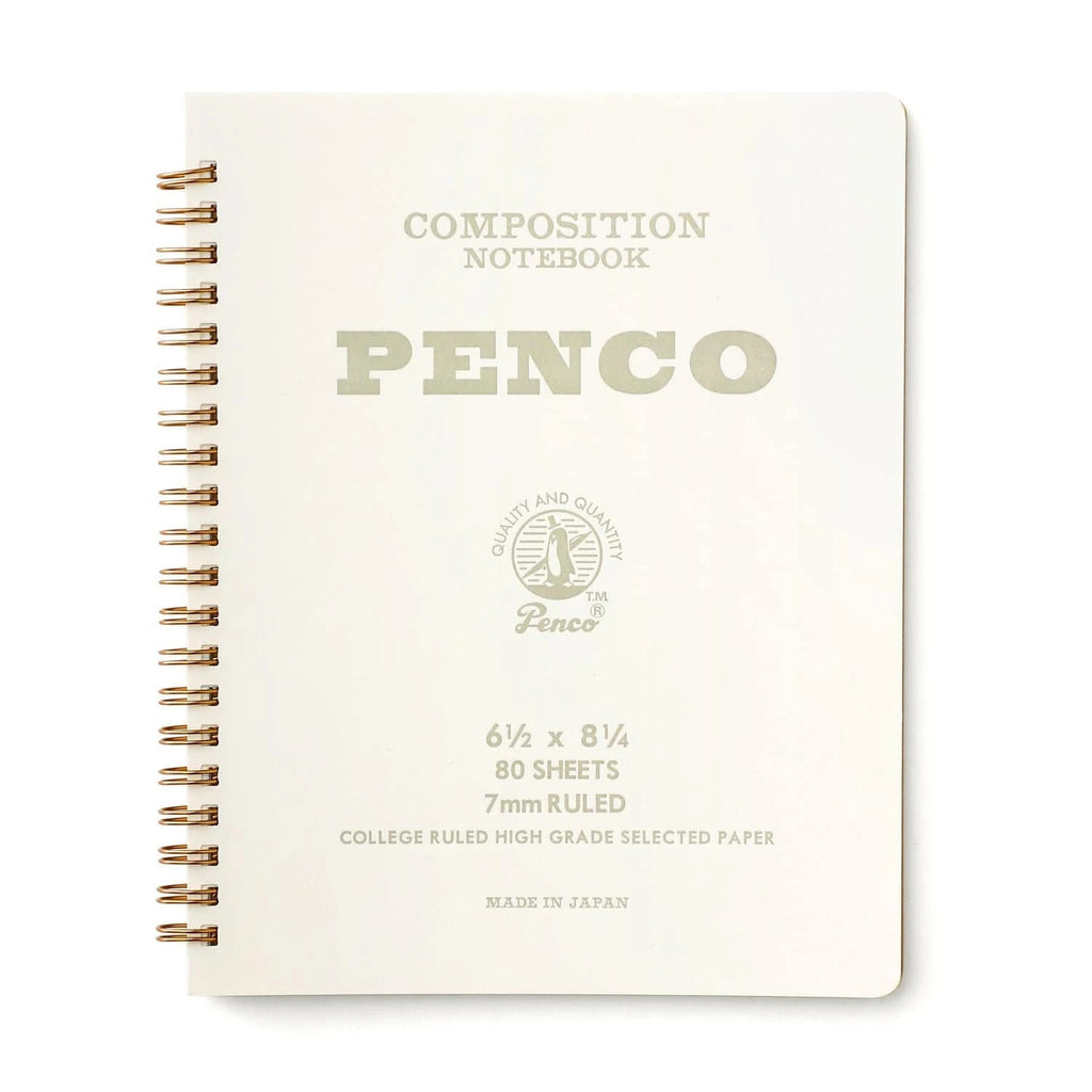 Penco - Coil Notebook Large - White-Notitieboek-DutchMills