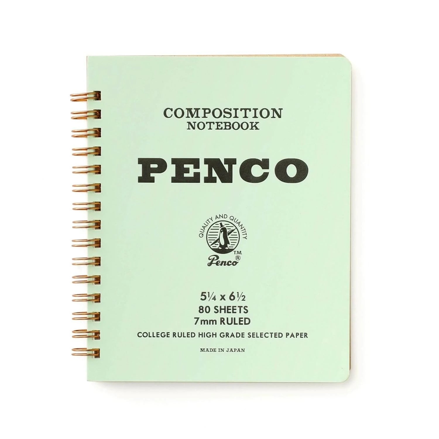 Penco - Coil Notebook Medium - Mint-Notitieboek-DutchMills