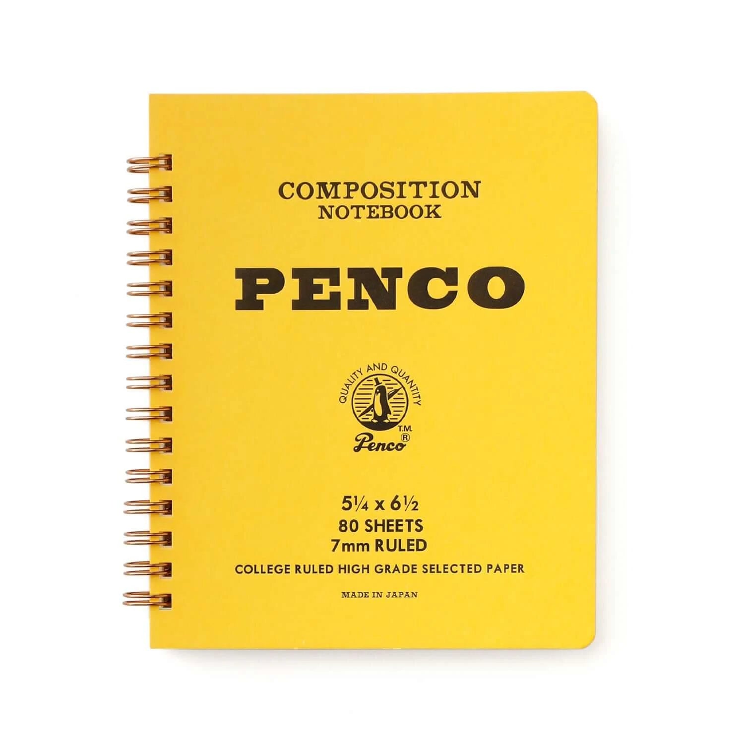 Penco - Coil Notebook Medium - Yellow-Notitieboek-DutchMills