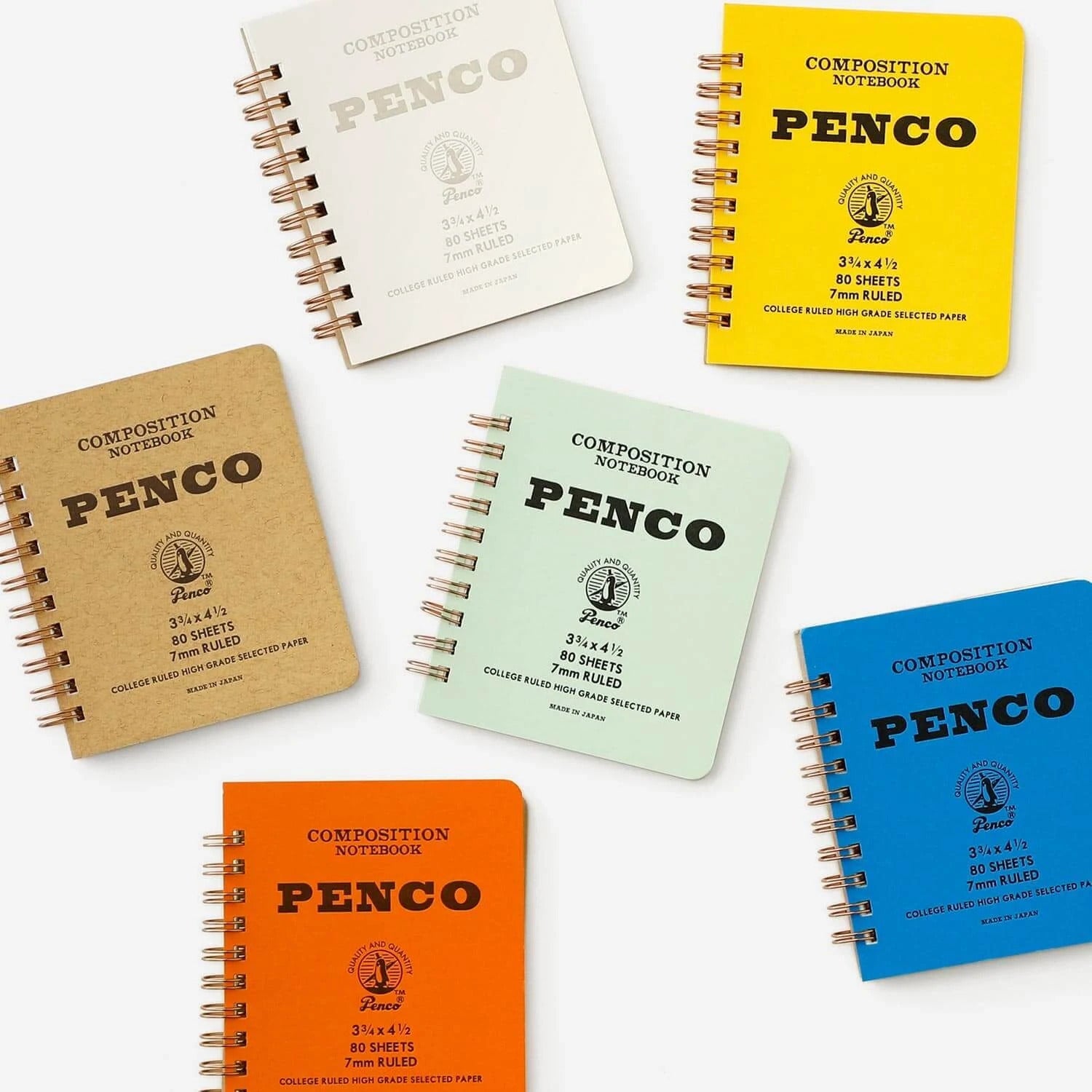 Penco - Coil Notebook Small - Yellow-Notitieboek-DutchMills