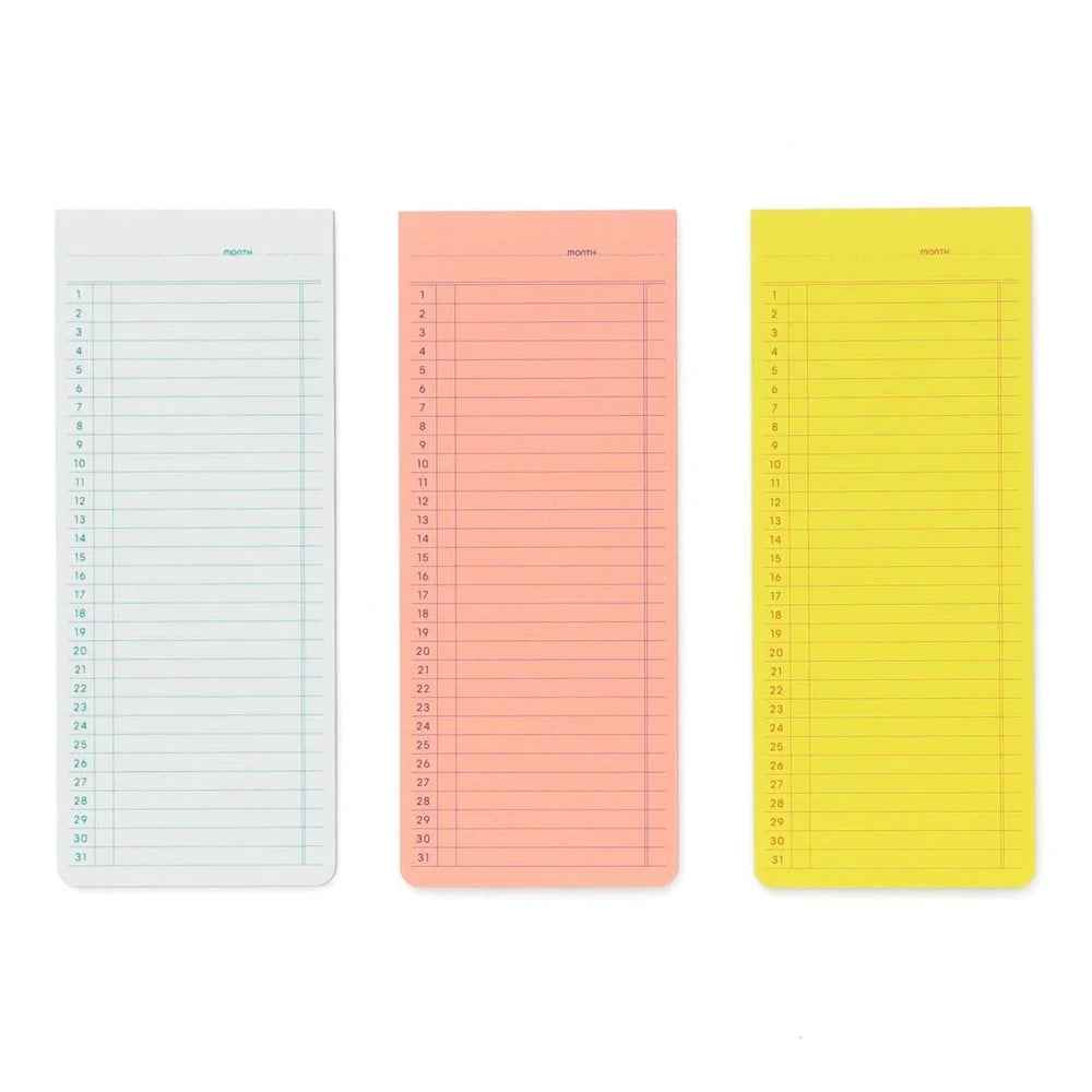 Penco - Sticky Memo Pad Monthly Planner - Pink-Memopad-DutchMills