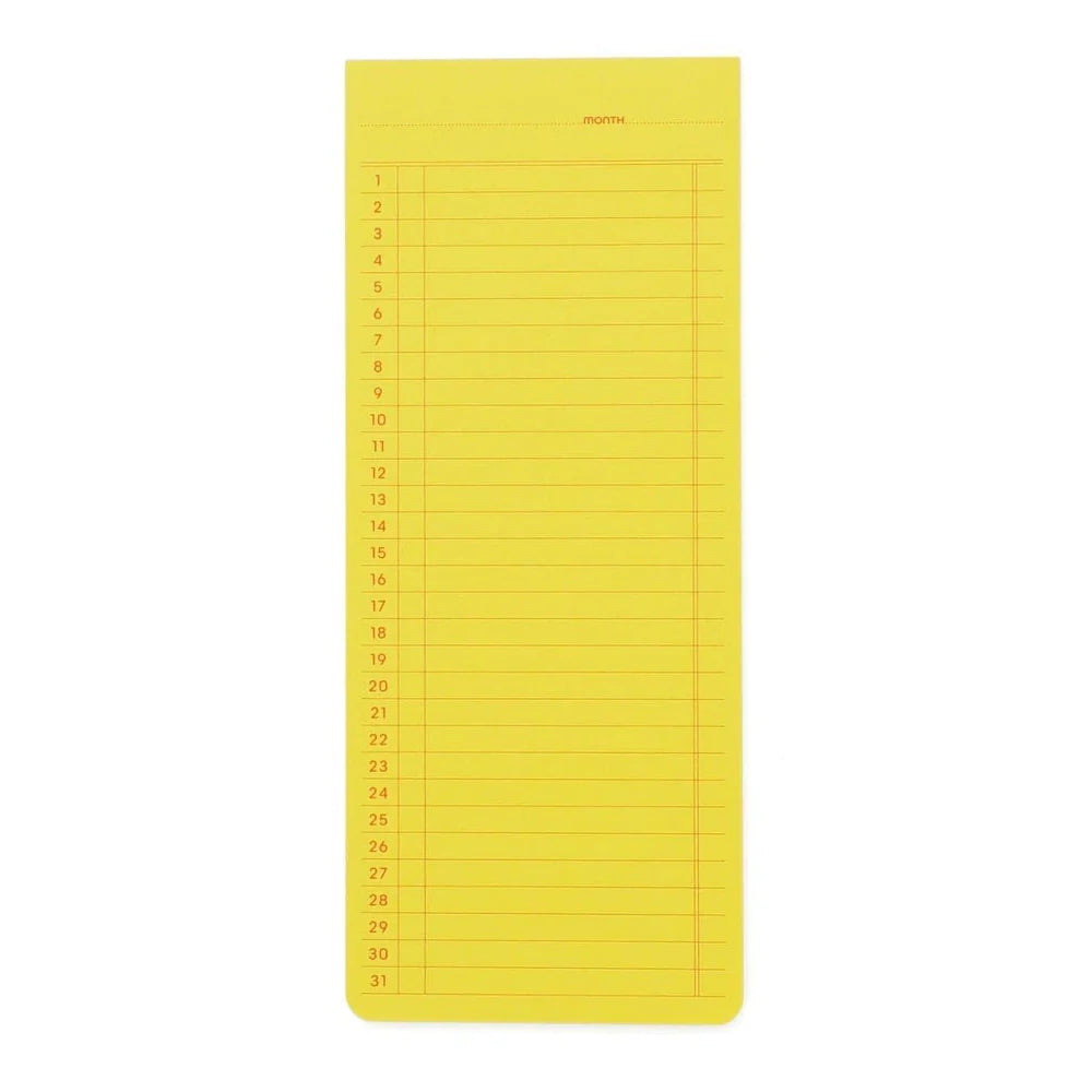 Penco - Sticky Memo Pad Monthly Planner - Yellow-Memopad-DutchMills