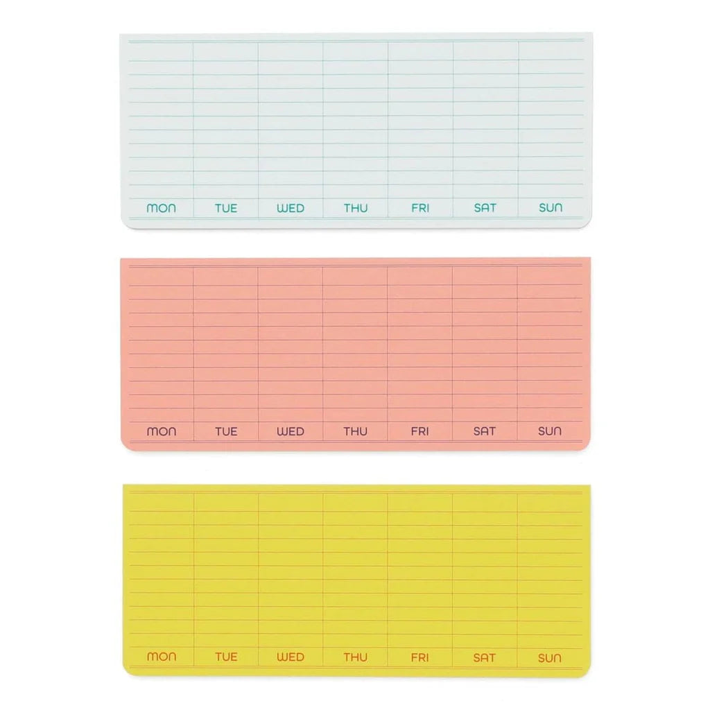 Penco - Sticky Memo Pad Weekly - Yellow-Memopad-DutchMills