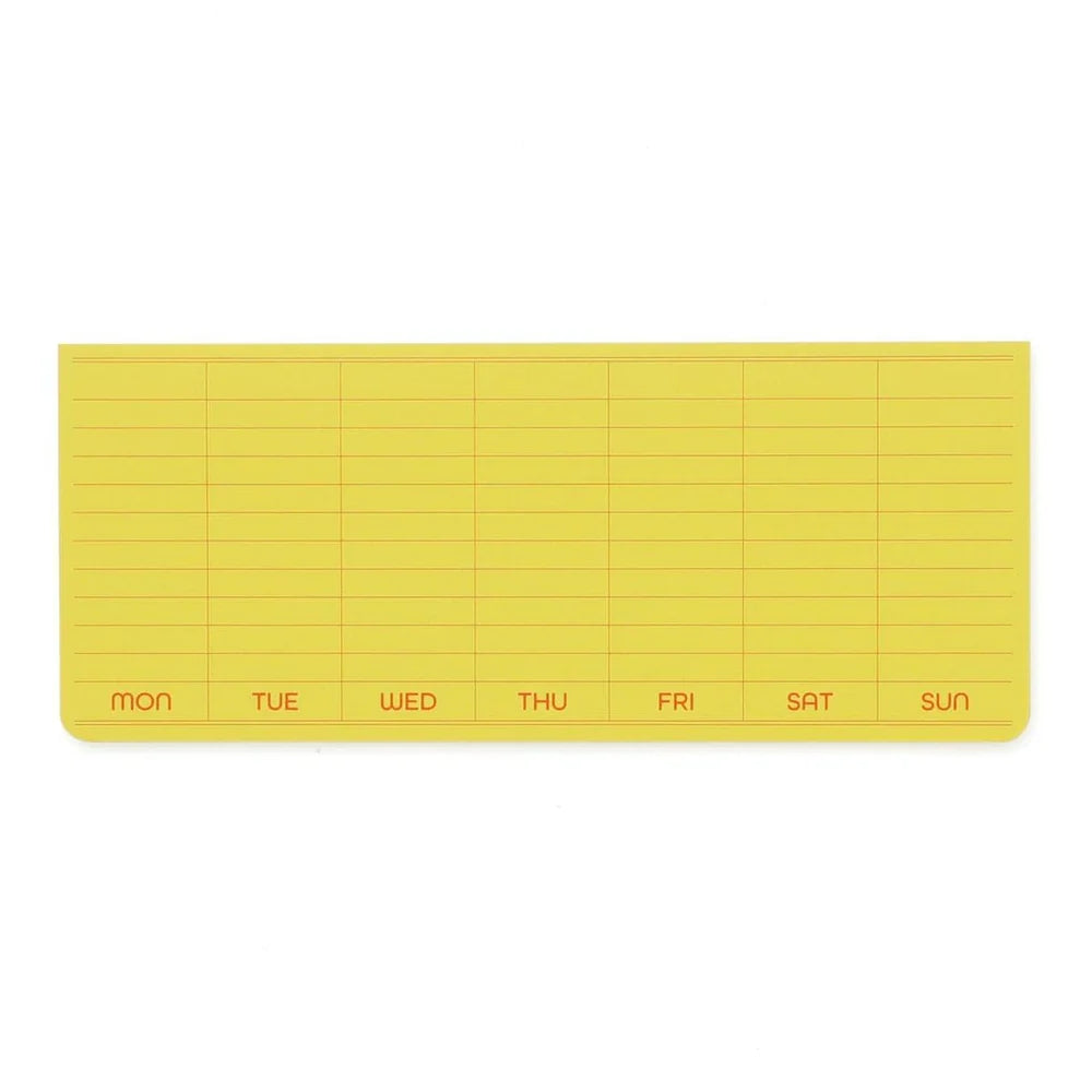 Penco - Sticky Memo Pad Weekly - Yellow-Memopad-DutchMills