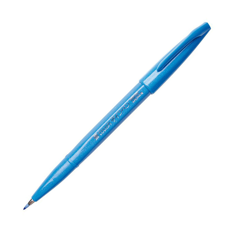 Pentel - Brush Sign Pen SES15C - Lichtblauw-Stift-DutchMills