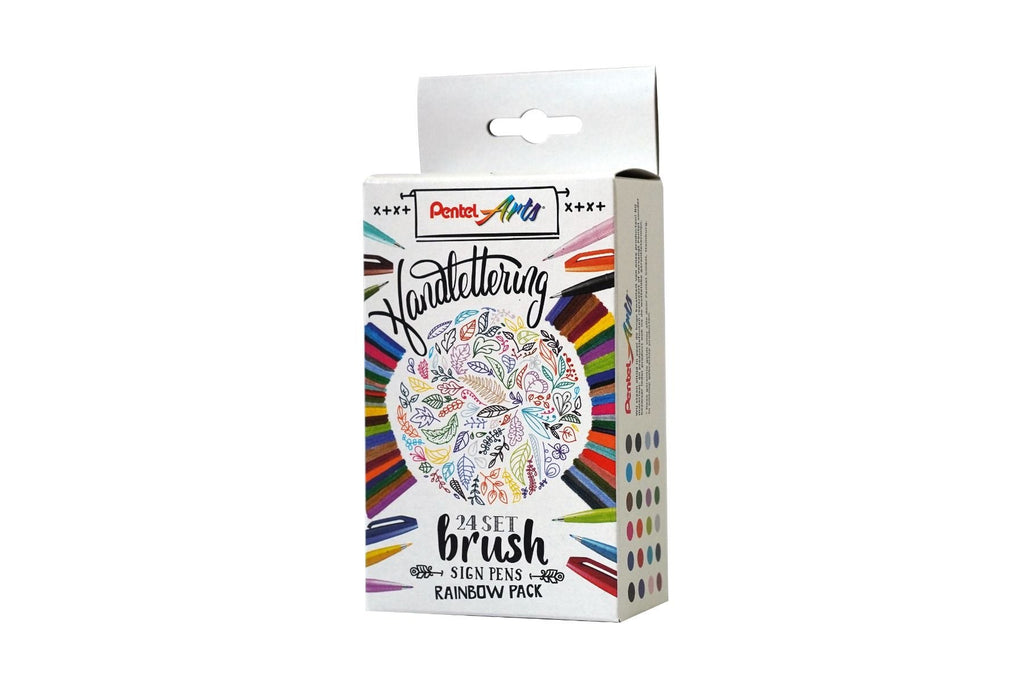 Pentel - Brush Sign Pens - Rainbow Pack (24 pens)-Stift-DutchMills