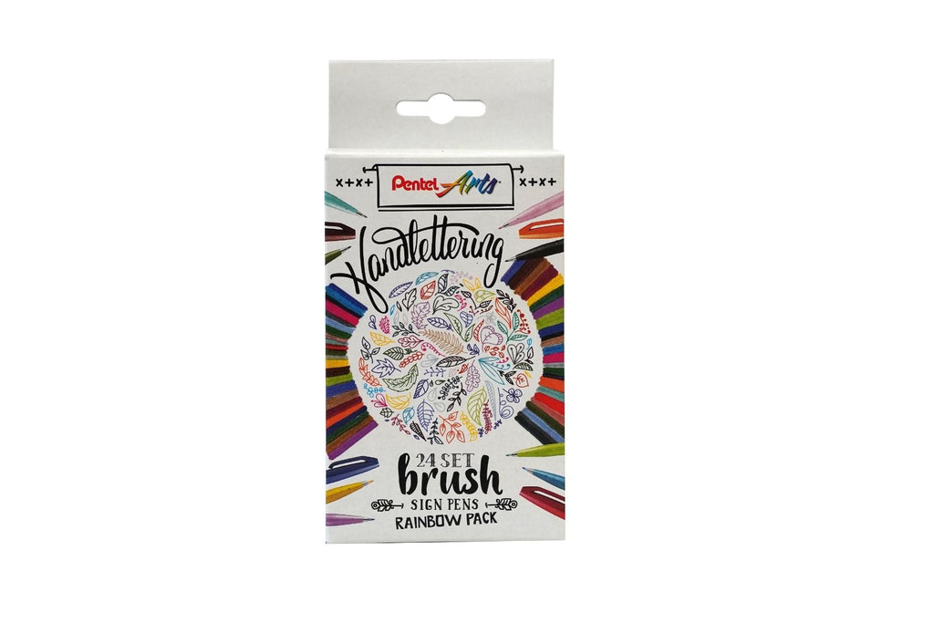Pentel - Brush Sign Pens - Rainbow Pack (24 pens)-Stift-DutchMills