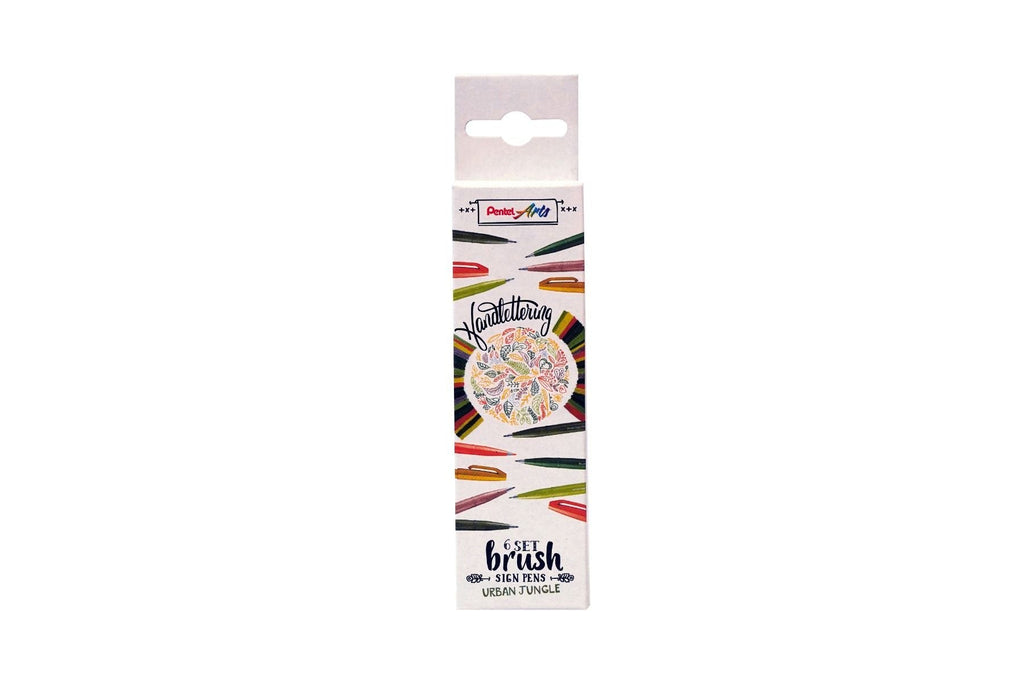 Pentel - Brush Sign Pens - Urban Jungle (6 pens)-Stift-DutchMills