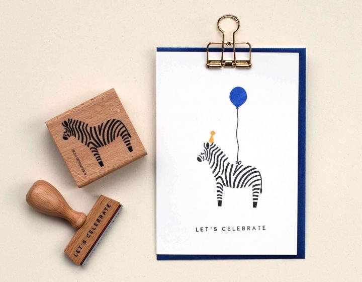 Perlenfischer - Zebra-Stempel-DutchMills