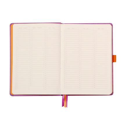 Rhodia - Goalbook A5 Hard Cover - Dot Grid - Lilac - Ivoor Papier-Notitieboek-DutchMills