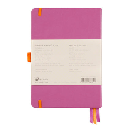 Rhodia - Goalbook A5 Hard Cover - Dot Grid - Lilac - Ivoor Papier-Notitieboek-DutchMills