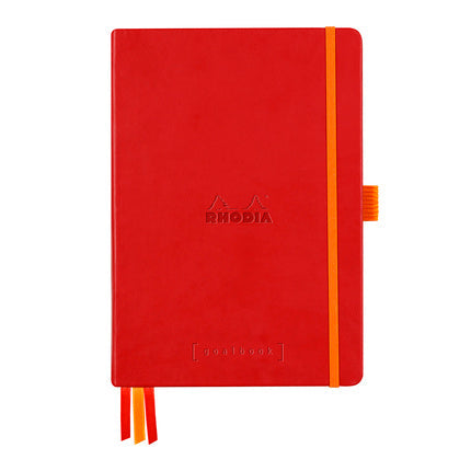 Rhodia - Goalbook A5 Hard Cover - Dot Grid - Poppy - Wit Papier-Notitieboek-DutchMills
