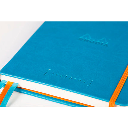 Rhodia - Goalbook A5 Hard Cover - Dot Grid - Turquoise Blue-Notitieboek-DutchMills