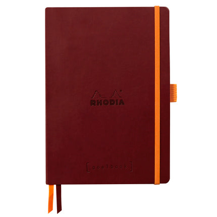Rhodia - Goalbook A5 Soft Cover - Dot Grid - Lie de Vin - Ivoor Papier-Notitieboek-DutchMills