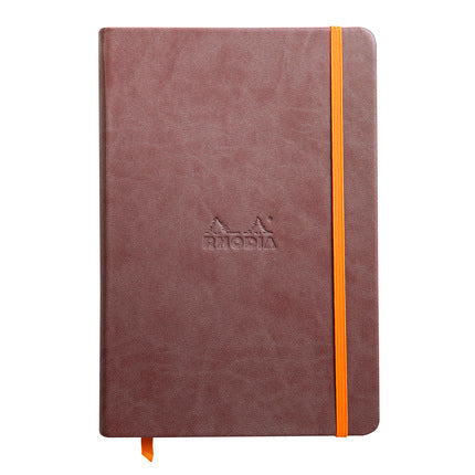 Rhodia - Notebook A5 Hard Cover - Lined - Chocolate-Notitieboek-DutchMills